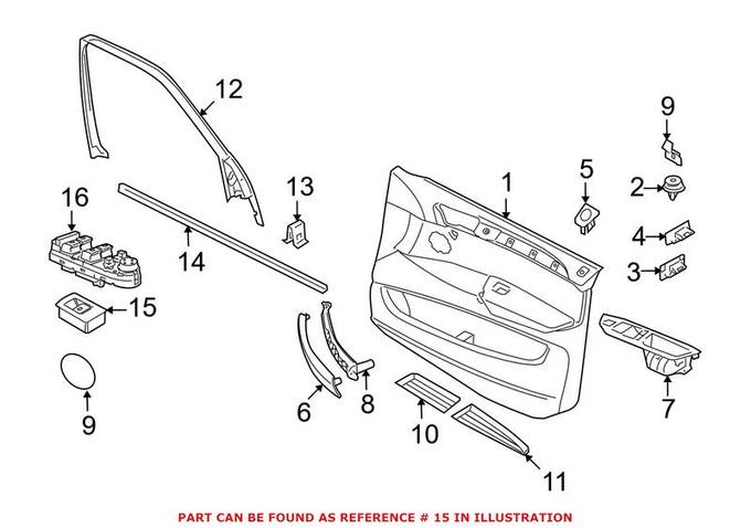 BMW Door Window Switch 61316974815